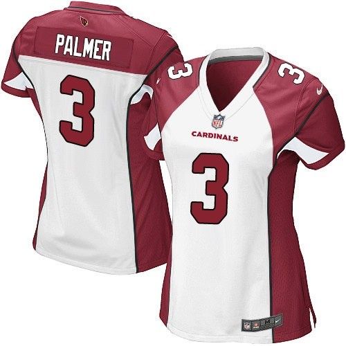 Nike Cardinals #3 Carson Palmer White Women's Stitched NFL Elite Jersey - Click Image to Close