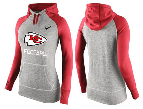 Women's Nike Kansas City Chiefs Performance Hoodie Grey & Red_1