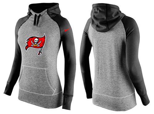 Women's Nike Tampa Bay Buccaneers Performance Hoodie Grey & Black