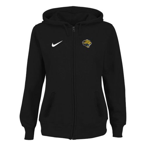 Women's Jacksonville Jaguars Stadium Rally Full Zip Hoodie Black - Click Image to Close