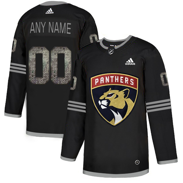 Men's Adidas Panthers Personalized Authentic Black Classic NHL Jersey