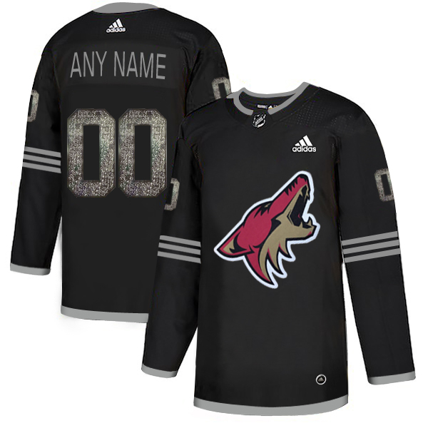 Men's Adidas Coyotes Personalized Authentic Black Classic NHL Jersey