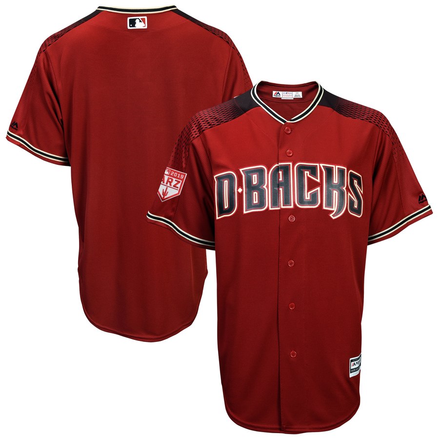 Diamondbacks Blank Blue 2019 Spring Training Cool Base Stitched MLB Jersey