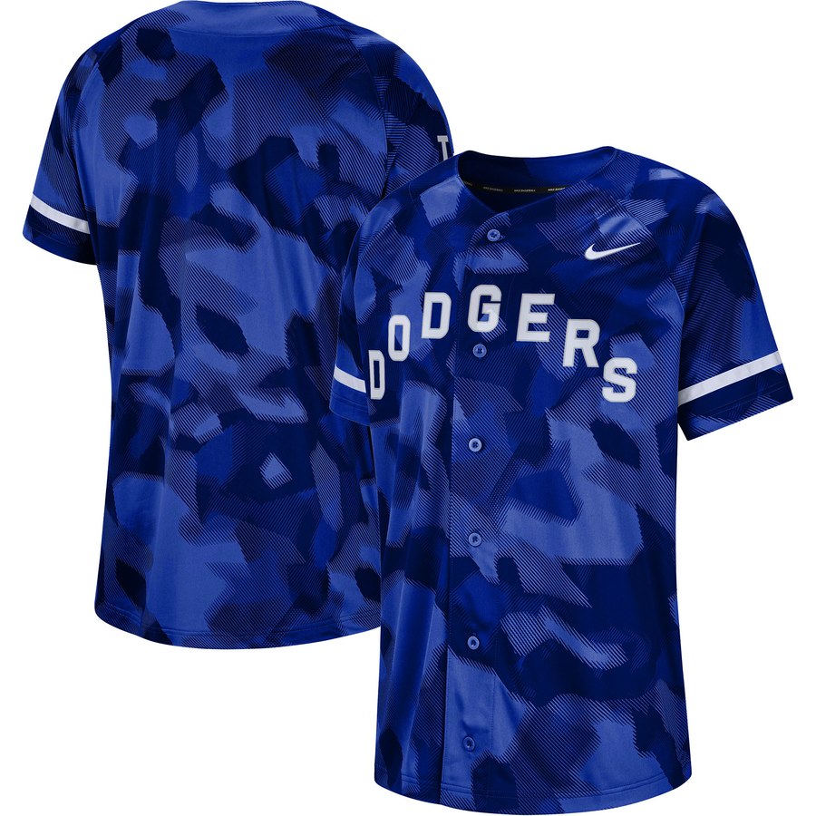 Los Angeles Dodgers Nike Camo Jersey Royal