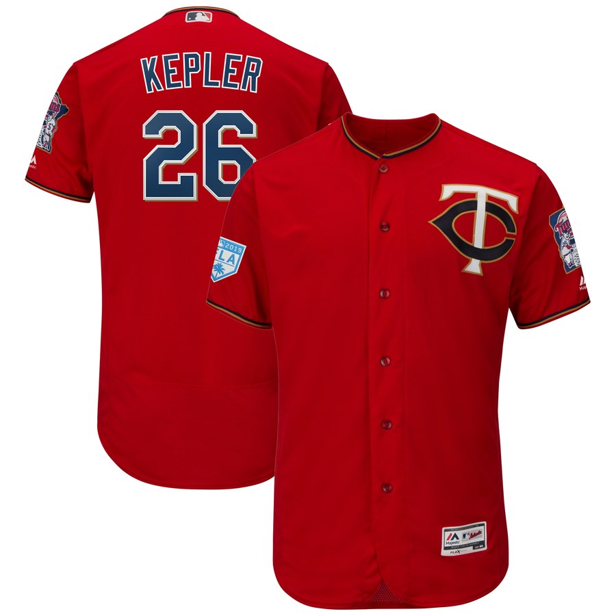 Twins #26 Max Kepler Red 2019 Spring Training Flex Base Stitched MLB Jersey