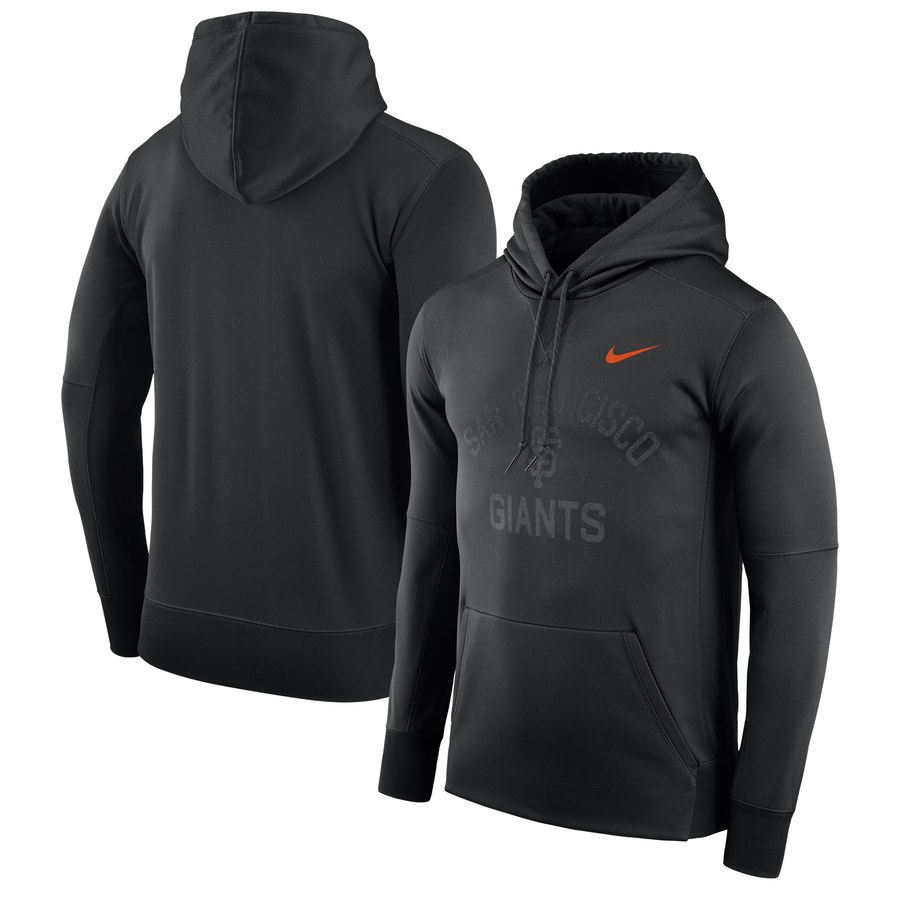 San Francisco Giants Nike Therma Pullover Hoodie Black