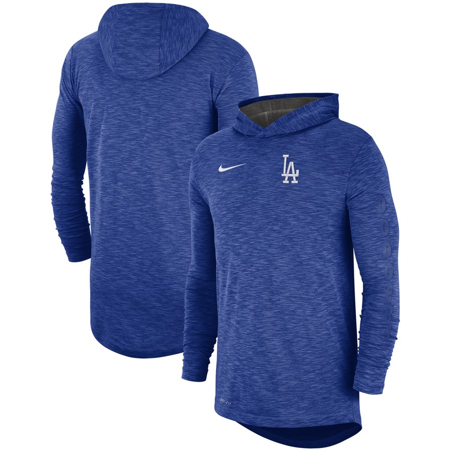 Los Angeles Dodgers Nike Performance Slub Pullover Hoodie Royal