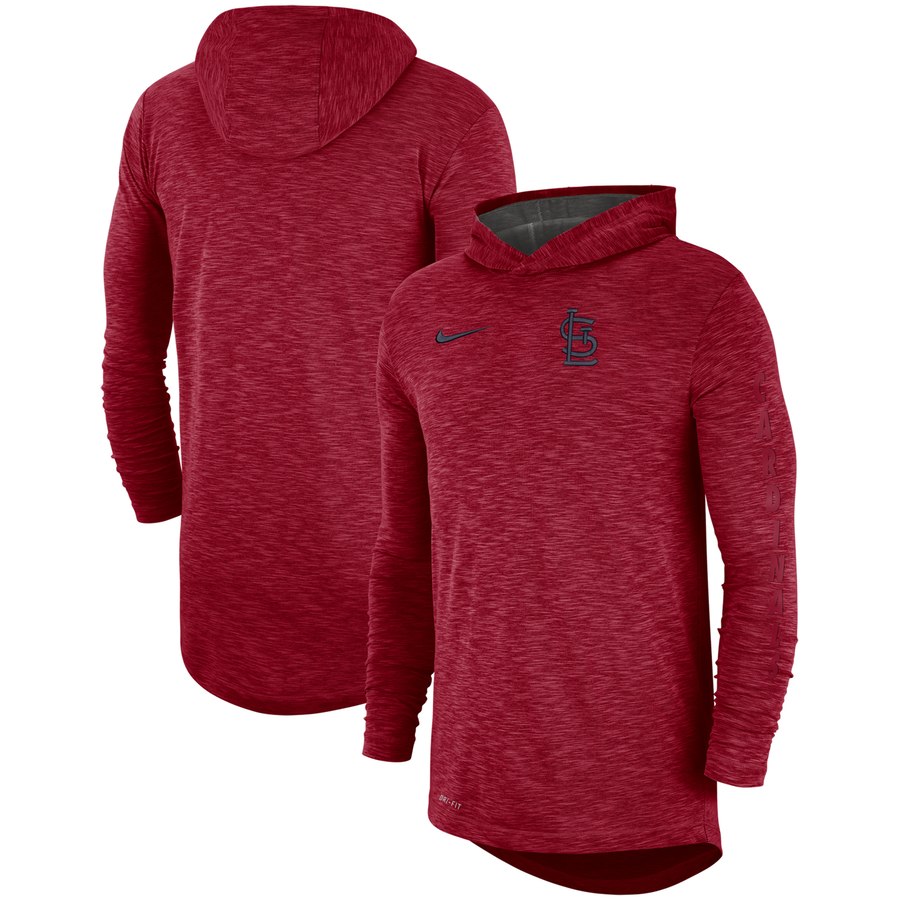 St. Louis Cardinals Nike Performance Slub Pullover Hoodie Red