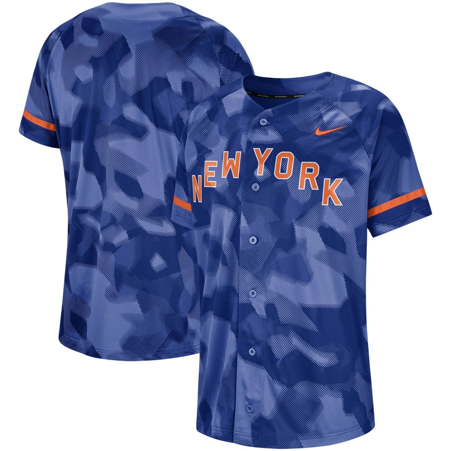 New York Mets Nike Camo Jersey Royal