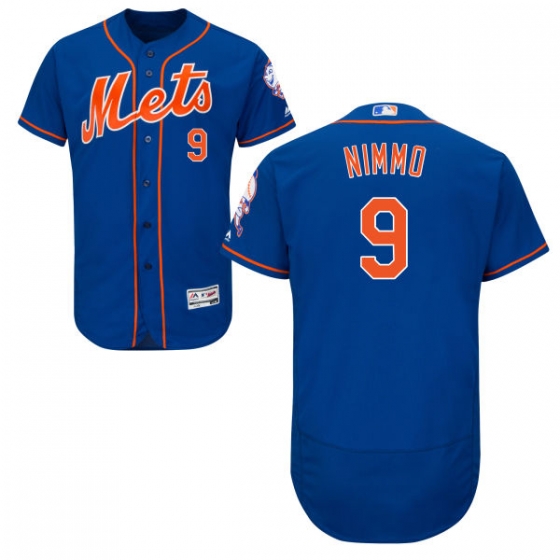 Mets #9 Brandon Nimmo Blue Flexbase Authentic Collection Stitched MLB Jersey