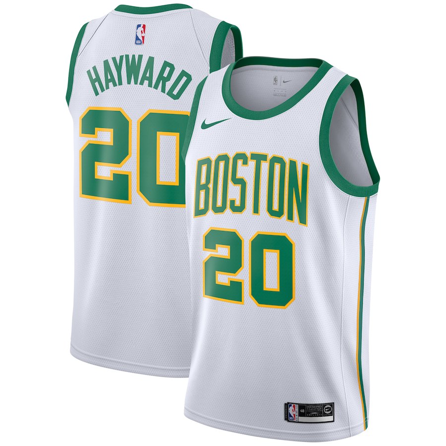 Nike Celtics #20 Gordon Hayward White NBA Swingman City Edition 2018/19 Jersey