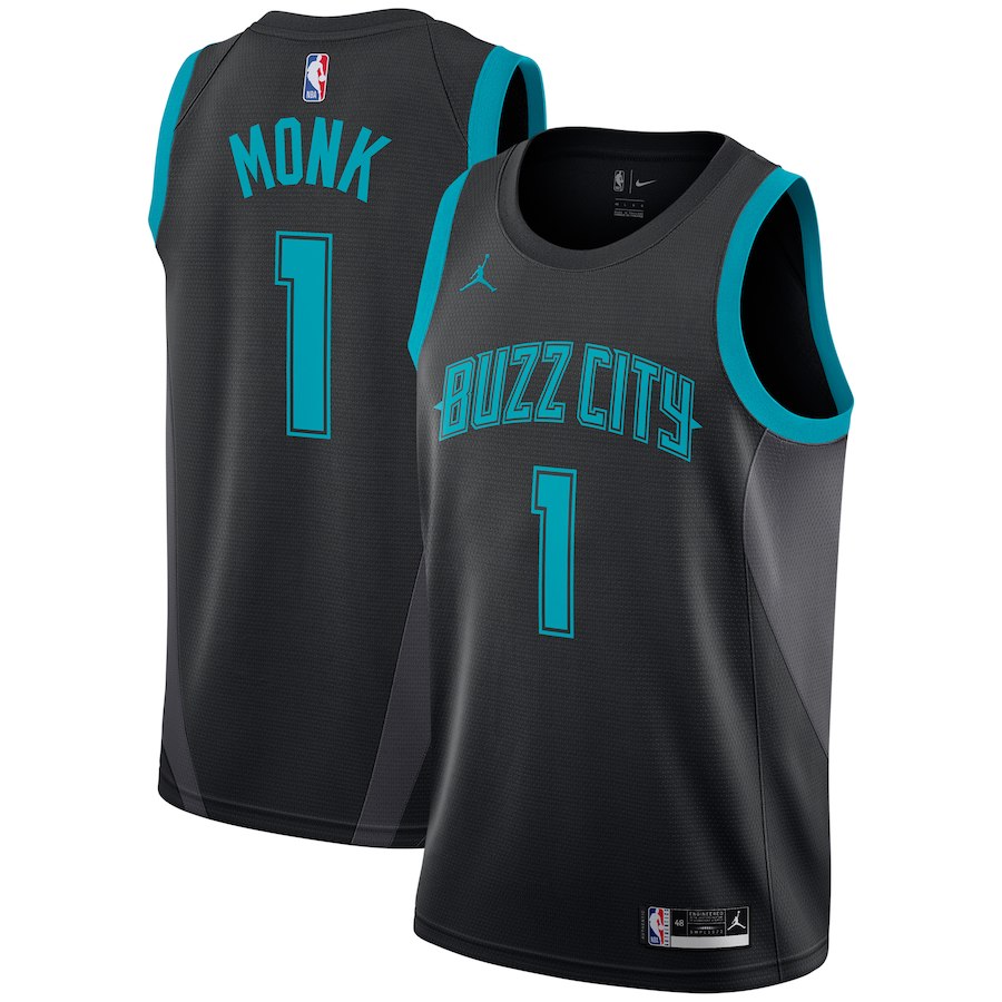 Nike Hornets #1 Malik Monk Black NBA Swingman City Edition 2018/19 Jersey - Click Image to Close