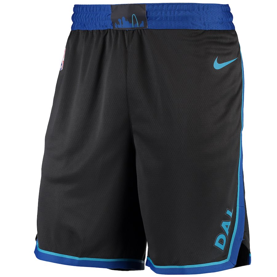 Dallas Mavericks Nike City Edition Swingman Performance Shorts Black - Click Image to Close