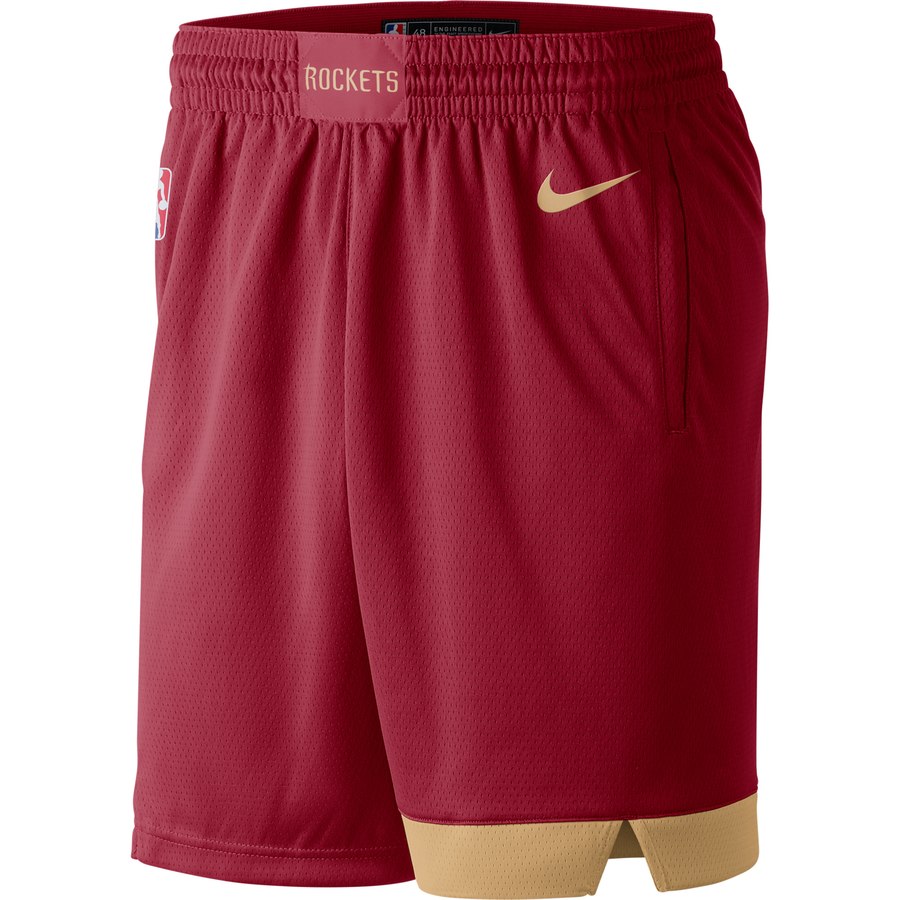 Houston Rockets Nike City Edition Swingman Performance Shorts Red