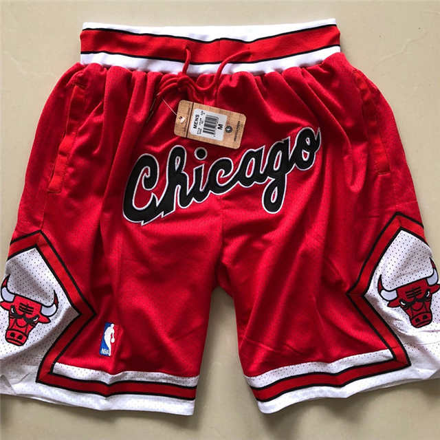 Chicago Bulls Just Don Hardwood Classics Swingman Shorts Red_1 - Click Image to Close