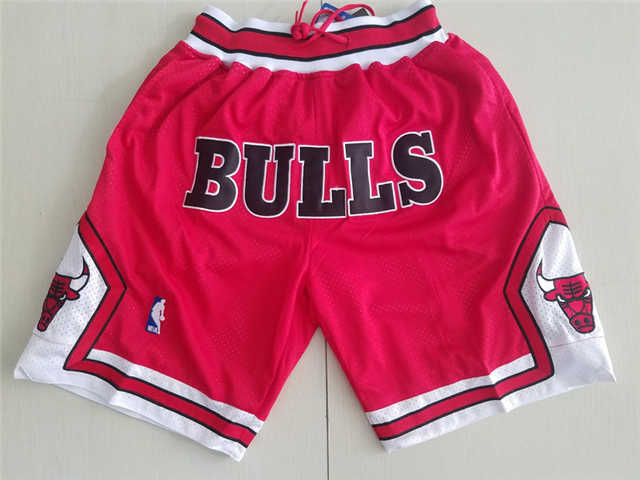 Chicago Bulls Just Don Hardwood Classics Swingman Shorts Red_2