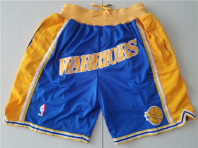 Golden State Warriors Just Don Hardwood Classics Swingman Shorts Blue