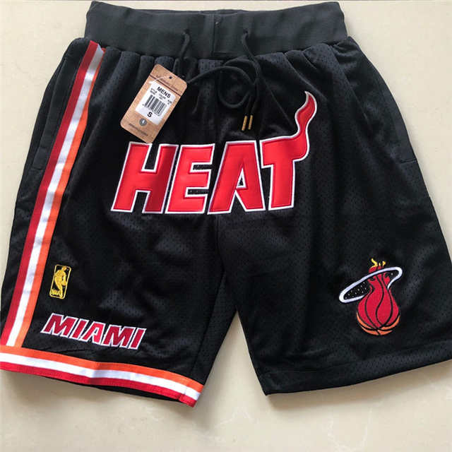 Miami Heat Just Don Hardwood Classics Swingman Shorts Black