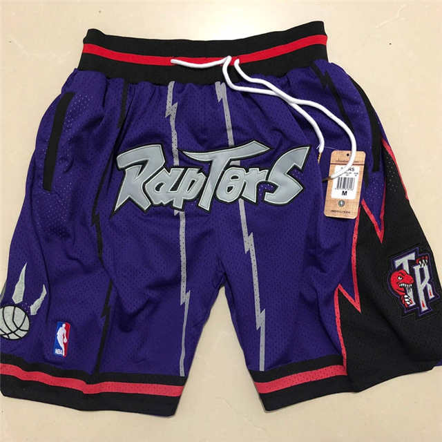 Toronto Raptors Just Don Hardwood Classics Swingman Shorts Purple