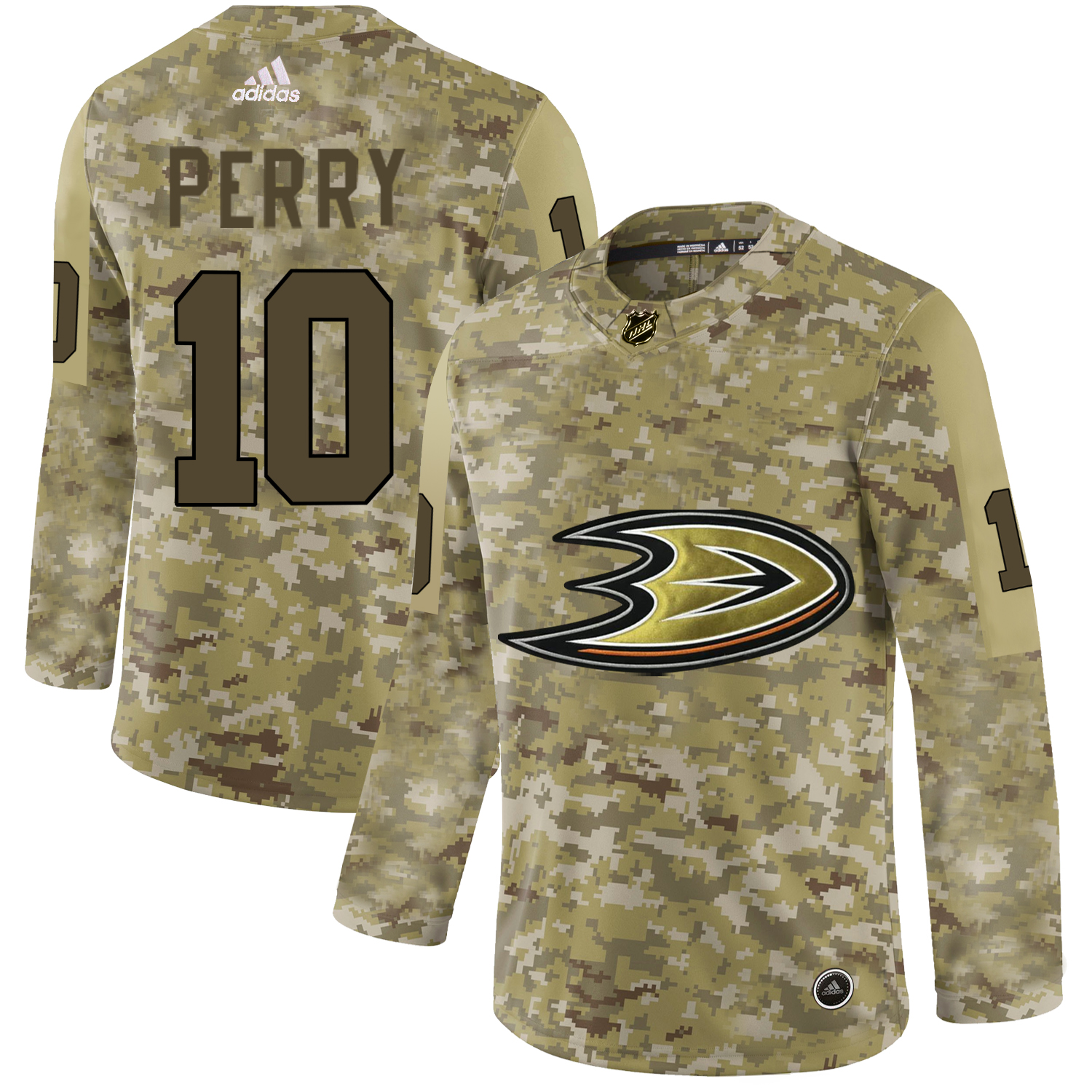 Adidas Ducks #10 Corey Perry Camo Authentic Stitched NHL Jersey