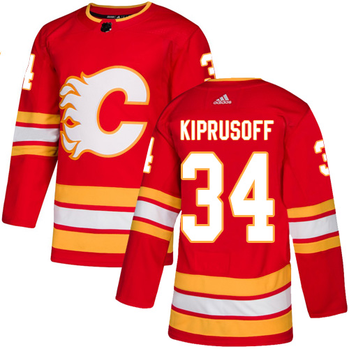 Adidas Flames #34 Miikka Kiprusoff Red Alternate Authentic Stitched NHL Jersey