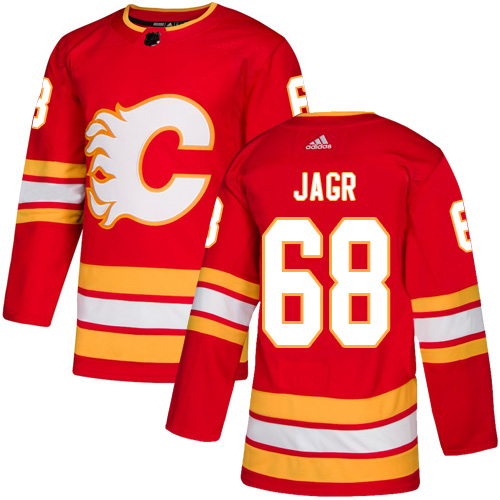 Adidas Flames #68 Jaromir Jagr Red Alternate Authentic Stitched NHL Jersey