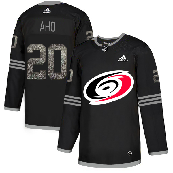 Adidas Hurricanes #20 Sebastian Aho Black Authentic Classic Stitched NHL Jersey