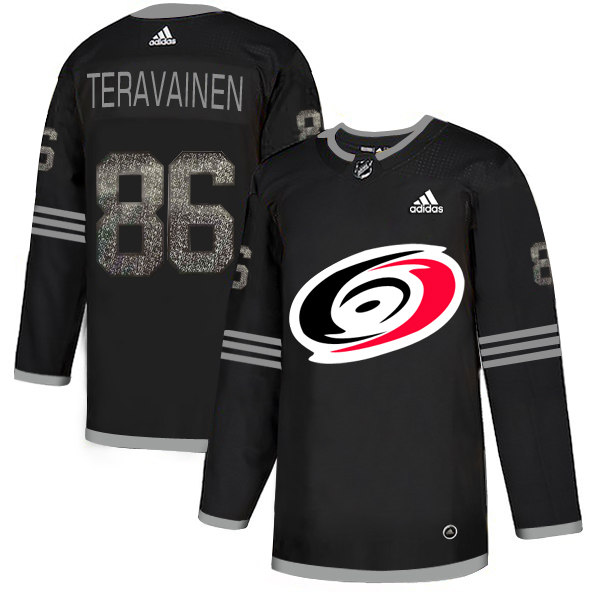 Adidas Hurricanes #86 Teuvo Teravainen Black Authentic Classic Stitched NHL Jersey