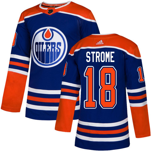 Adidas Oilers #18 Ryan Strome Royal Blue Alternate Authentic Stitched NHL Jersey