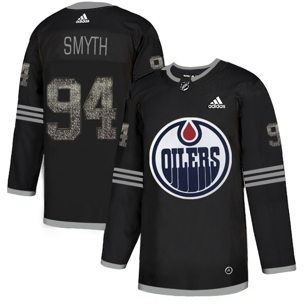 Adidas Oilers #94 Ryan Smyth Black Authentic Classic Stitched NHL Jersey