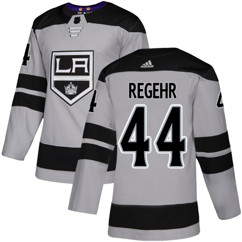 Adidas Kings #44 Robyn Regehr Gray Alternate Authentic Stitched NHL Jersey