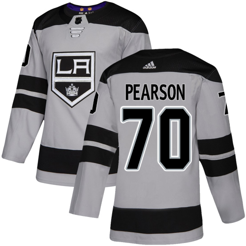 Adidas Kings #70 Tanner Pearson Gray Alternate Authentic Stitched NHL Jersey