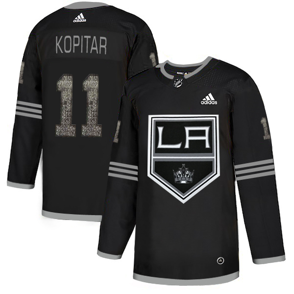 Adidas Kings #11 Anze Kopitar Black Authentic Classic Stitched NHL Jersey - Click Image to Close