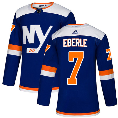 Adidas Islanders #7 Jordan Eberle Blue Authentic Alternate Stitched NHL Jersey