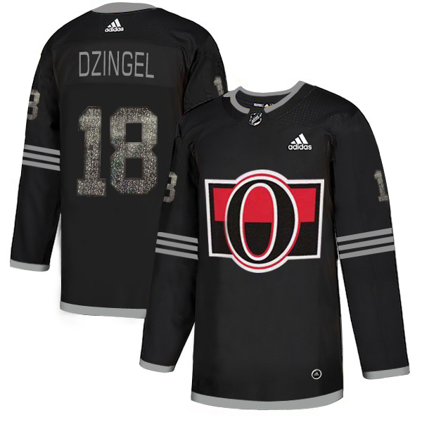 Adidas Senators #18 Ryan Dzingel Black_1 Authentic Classic Stitched NHL Jersey