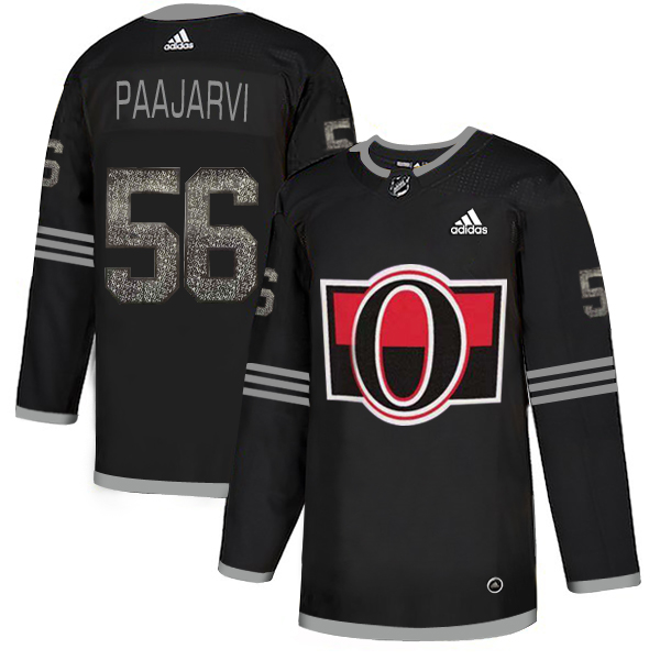 Adidas Senators #56 Magnus Paajarvi Black_1 Authentic Classic Stitched NHL Jersey