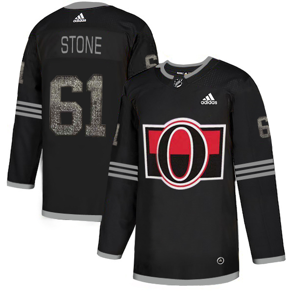 Adidas Senators #61 Mark Stone Black_1 Authentic Classic Stitched NHL Jersey