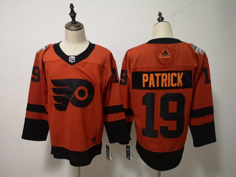 Adidas Flyers #19 Nolan Patrick Orange 2019 Stadium Series Stitched NHL Jersey