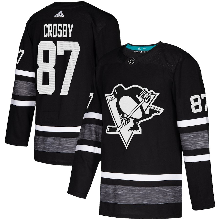 Adidas Penguins #87 Sidney Crosby Black 2019 All-Star Game Parley Authentic Stitched NHL Jersey