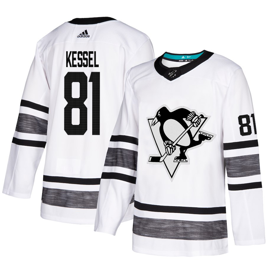 Adidas Penguins #81 Phil Kessel White 2019 All-Star Game Parley Authentic Stitched NHL Jersey