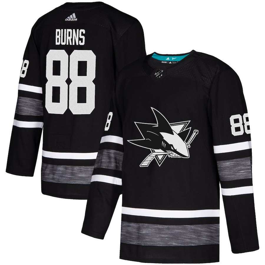 Adidas Sharks #88 Brent Burns Black 2019 All-Star Game Parley Authentic Stitched NHL Jersey