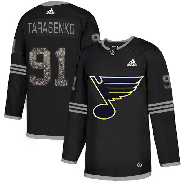 Adidas Blues #91 Vladimir Tarasenko Black Authentic Classic Stitched NHL Jersey