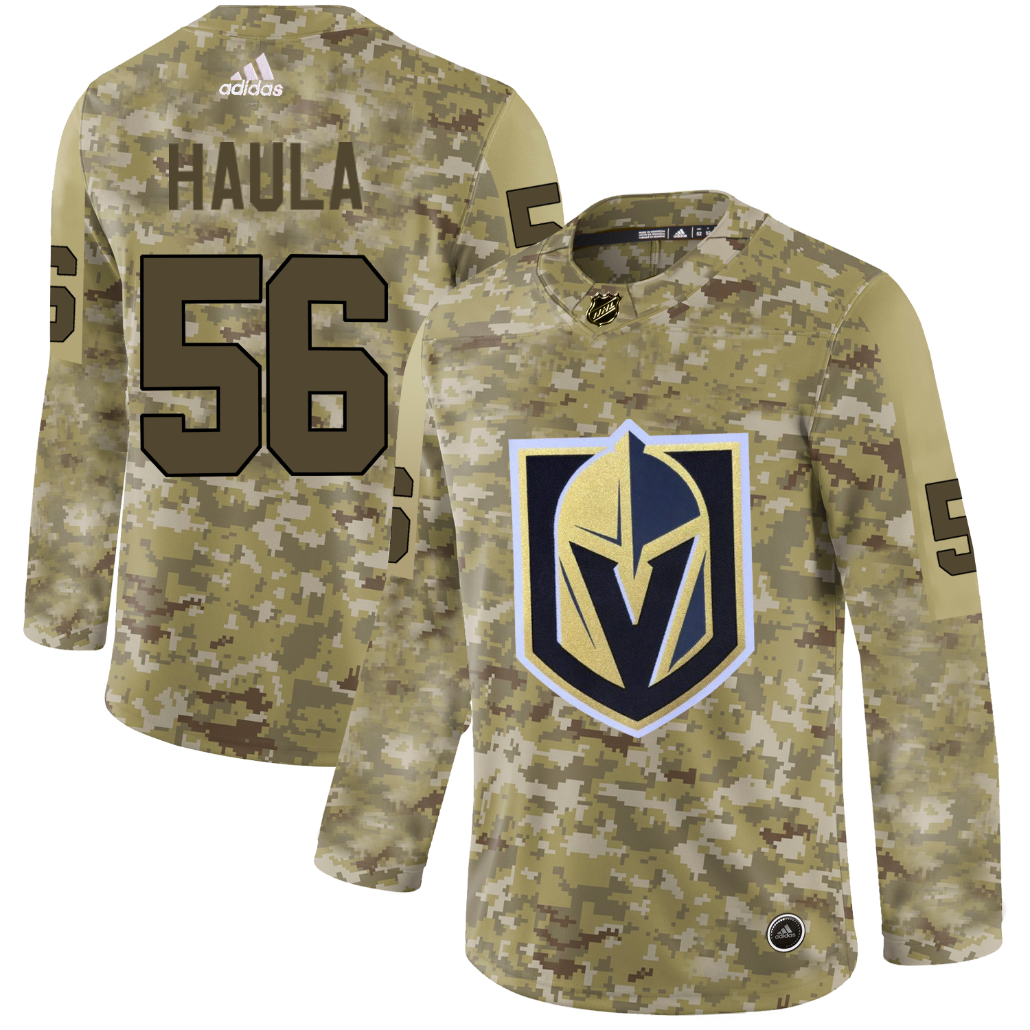 Adidas Golden Knights #56 Erik Haula Camo Authentic Stitched NHL Jersey