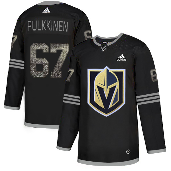 Adidas Golden Knights #67 Teemu Pulkkinen Black Authentic Classic Stitched NHL Jersey