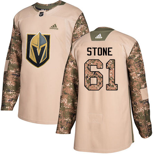 Adidas Golden Knights #61 Make Stone Camo Authentic 2017 Veterans Day Stitched NHL Jersey