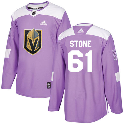 Adidas Golden Knights #61 Make Stone Purple Authentic Fights Cancer Stitched NHL Jersey