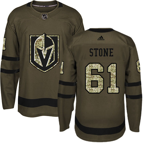 Adidas Golden Knights #61 Make Stone Green Salute To Service Stitched NHL Jersey