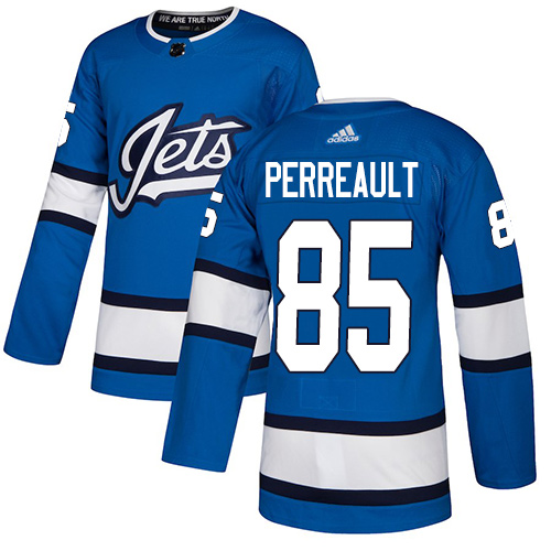 Adidas Jets #85 Mathieu Perreault Blue Alternate Authentic Stitched NHL Jersey