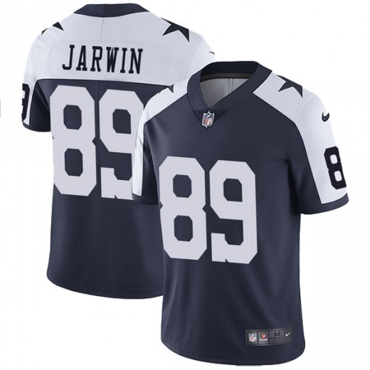 Nike Cowboys #89 Blake Jarwin Navy Blue Thanksgiving Men's Stitched NFL Vapor Untouchable Limited Throwback Jersey