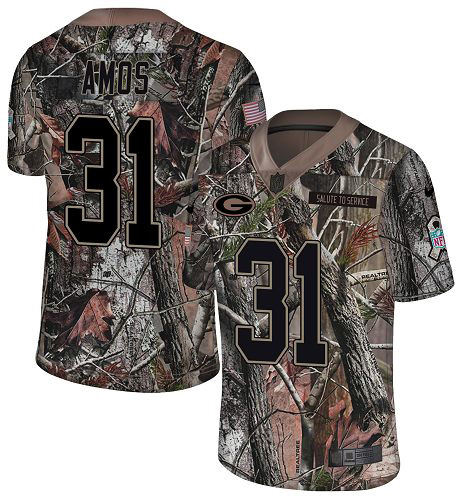 Nike Packers #31 Adrian Amos Camo Men's Stitched NFL Limited Rush Realtree Jersey - Click Image to Close